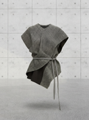 Asymmetrical Wrap Panel Top with Side Tie
